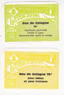 2 Etiquettes LOSSON GUERRE Pharmacie De La Croix De Lorraine Eau De Cologne METZ - Etiquettes
