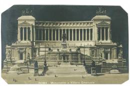 CARTOLINA - ROMA - MONUMENTO A VITTORIO EMANUELE - ANGOLI TAGLIATI  - NON VIAGGIATA - Altare Della Patria