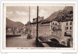 Breil (-sur-Roya) - Quartier Du Pont Inférieur Et Boulevard Rouvier, éd. F.L. N° 130 - Breil-sur-Roya