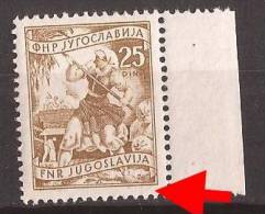 1951-52 X  583 A I   JUGOSLAVIJA DEFINITIVE ECONOMY WIRTSCHAFT  - WITHOUT ENGRAVERS NEVER HINGED - Unused Stamps