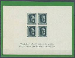 Germany Reich Mini Sheet #8 Hitler 1937 MNH ** - Bloques