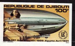 DJIBOUTI   PA 144  * *   NON DENTELE      Egypte Pyramide  Zeppelins - Zeppelin