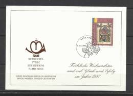 TOP!! LIECHTENSTEIN * WEIHNACHTEN 1996 * AUF KARTE **!! - Cartas & Documentos