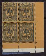 WALLIS Et FUTUNA 1920 Poste Yvert N° 3  En Bloc De 4 Coin De Feuille  Neuf Sans Charniere - Unused Stamps