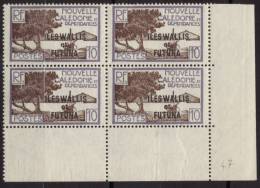 WALLIS Et FUTUNA 1930 / 1938 Poste Yvert N° 47  En Bloc De 4 Coin De Feuille  Neuf Sans Charniere - Nuovi