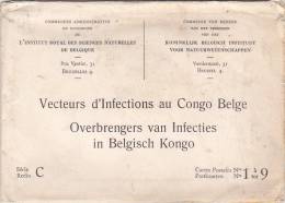 21779 Musée Royal Histoire Naturelle Belgique -enveloppe (vides!!) Collections De Cartes Postales Congo Belge - Insetti