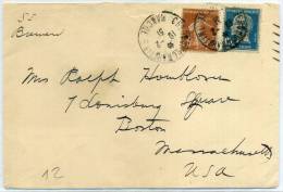 FRANCE - PASTEUR N° 181 + 235 / LETTRE  CHERBOURG MARITIME LE 19/2/31, POUR LES USA, VIA " SS BREMEN " - TB - 1922-26 Pasteur