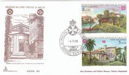 SMOM 1982 FDC AVENTINO IERI E OGGI - Malta (la Orden De)
