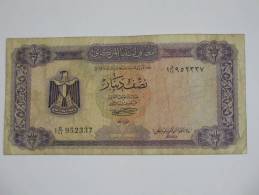 1/2 Half Dinar - LIBYE  - Central Bank Of Libya **** EN ACHAT IMMEDIAT ***** - Libya