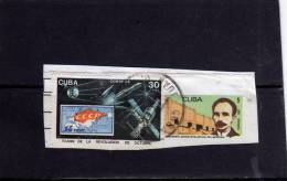 CUBA 1987 INTERCOSMOS 20TH ANNIVERSARY USED - Oblitérés