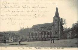 Seine Maritime -ref A754-le Pays De Caux -valmont - L Eglise Et La Place Du Marché  - Carte Bon Etat   - - Valmont