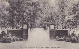 Ohio Oxford Memorial Enterance Miami University Albertype - Sonstige & Ohne Zuordnung