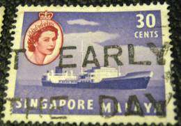 Singapore 1955 Oil Tanker 30c - Used - Singapour (...-1959)