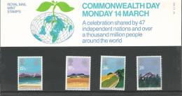 1983 Commonwealth Day Monday 14 March Set Of 4 Presentation Pack As Issued 9th March 1983 Great Value - Presentation Packs