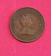 CANADA 1903, Circulated Coin, XF, 1 Cent Edward VII, Bronze, Km 8, C90.020 - Canada