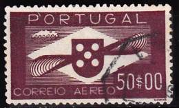 PORTUGAL - (CORREIO AÉREO) - 1936-1941,   Hélice.  50$00   (o)  MUNDIFIL  Nº 10 - Gebraucht