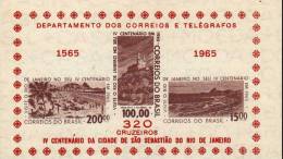 400 Jahre Rio 1965 Brasilien Block 15 ** 11€ Fels-Kirche Strand Atlantik-Bucht Rar!!! Bf Mare Bloc Natur Sheet Of Brasil - Sonstige & Ohne Zuordnung