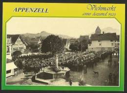 APPENZELL VIEHMARKT Anno Dazumal 1929 Reproduktion - Appenzell