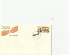 CANADA 1987 – FDC  VOLUNTEERS’ WEEK   W 1 ST  OF 36 C POSTM OTTAWA APR 13 –RE2120 - 1981-1990