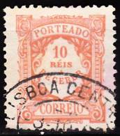 PORTUGAL  ( PORTEADO ) - 1904.   Emissão Regular. Valor Em Réis.   10 R.  (o)  MUNDIFIL  Nº 8 - Gebraucht