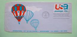 USA 1973 Stamped Enveloppe Albuquerque FDC - Balloon Aerogramme Unused - Covers & Documents