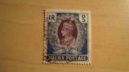 Burma  1938  Scott #30  Used - Birmania (...-1947)