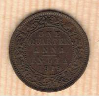 INDIA  BRITANICA  1/4 Anna  1919   KM512 - India