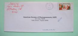 USA 1983 Cover Pasadena To Falls Church - Christmas - Photogrammetry - NASA Slogan Cancel - Brieven En Documenten