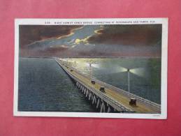 FL - Florida > Night View Gandy Bridge  St Petersburg  -Tampa 1929 Cancel    Ref 830 - St Petersburg