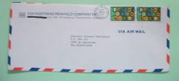 USA 1987 Cover Lehigh Valley To Netherlands - Girl Scouts - Anchor Charriot Flag Badges - Storia Postale