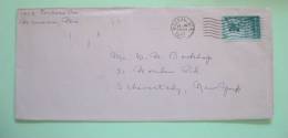USA 1955 Cover Wausau To Schenectady - New Hampshire - The Old Man Of The Mountains Rock - Storia Postale