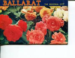 (01) Postcard View Folder - Depliant De Carte Postale - VIC - Ballarat Begonia City - Autres & Non Classés