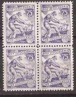 1951-52 X  687 C  L-11 1-2  JUGOSLAVIJA WIRTSCHAFT RARO PERFORAZIONE  LINIEN 11 1-2  MNH LUX - Ongebruikt