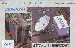 Télécarte Japon  SATELLITE (405) ESPACE * TERRESTRE * MAPPEMONDE * TELEFONKARTE *  Phonecard JAPAN * GLOBE * - Spazio