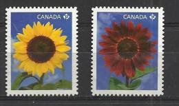 CANADA 2011 - SUNFLOWERS - CPL. SET  - USED OBLITERE GESTEMPELT USADO - Oblitérés