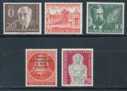 Berlin 115 - 119 ** Mi. 39,- - Unused Stamps