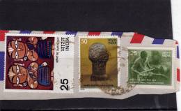 INDIA INDE INDIEN 1978 AMINI ROY PAINTING CALCUTTA MUSEUM SCULPTURE NATIONAL SMALL INDUSTRIES FAIR USED - Used Stamps