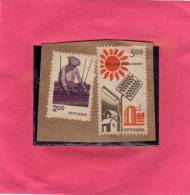INDIA INDE INDIEN 1976 1988  Hand Loom Weaving Solar Energy USED - Used Stamps