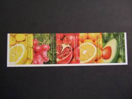 ISRAEL 2011  FROM BOOKLET  FRUITS    MNH ** ( Q4-250/015) - Usati (con Tab)