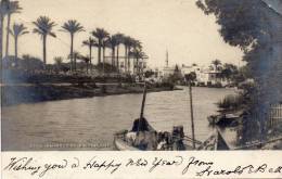 Canal Mahmoudieh 1900 Real Photo Postcard Mailed - Alexandrië