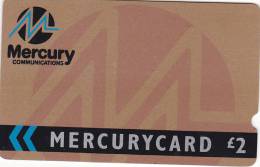 Mercury, MER004, Corporate Bronze, 2 Scans.   7MERB. - Mercury Communications & Paytelco