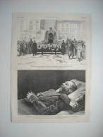 GRAVURE 1881. L’ASSASSINAT DE L’EMPEREUR DE RUSSIE, ALEXANDRE II. 2 GRAVURES. - Prints & Engravings