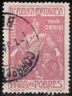 PORTUGAL  (IMPOSTO POSTAL E TELEGRÁFICO) - 1915-1925.   Para Os Pobres.  Pap. Liso,  30  C.  (o)   MUNDIFIL  Nº 12 - Usati