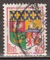 Timbre France Y&T N°1230A Obl (02).  Armoirie D´Oran.  5 C. Polychrome. Cote 0,15 € - 1941-66 Coat Of Arms And Heraldry