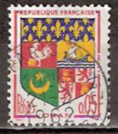 Timbre France Y&T N°1230A Obl (03).  Armoirie D´Oran.  5 C. Polychrome. Cote 0,15 € - 1941-66 Coat Of Arms And Heraldry