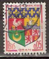 Timbre France Y&T N°1230A Obl (04).  Armoirie D´Oran.  5 C. Polychrome. Cote 0,15 € - 1941-66 Coat Of Arms And Heraldry