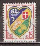 Timbre France Y&T N°1232 (04) Obl.  Armoirie D´Alger.  15 C. Polychrome. Cote 0,20 € - 1941-66 Coat Of Arms And Heraldry