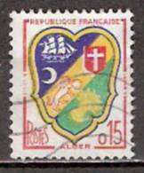 Timbre France Y&T N°1232 (05) Obl.  Armoirie D´Alger.  15 C. Polychrome. Cote 0,20 € - 1941-66 Stemmi E Stendardi