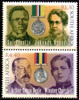 South Africa - 2000 Anglo-Boer War Writers Booklet Pair (**) # SG 1203-1204 , Mi 1283y-1284y - Nuevos