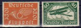 Deutsches Reich, 1919, Mi 111-112 *, Flugpost (Air Mail) [140213Stk] @ - Nuevos
